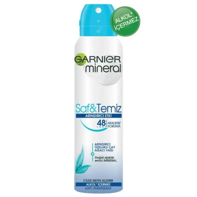 Garnier Mineral Saf & Temiz Deodorant 150 ml - 1