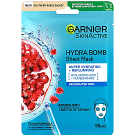 Garnier Nem Bombası - Canlandırıcı Kağıt Yüz Maskesi - Garnier