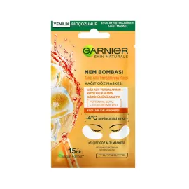 Garnier Nem Bombası Kağıt Göz Maskesi - Göz Altı Torbalarına Karşı - 1