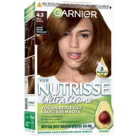 Garnier Nutrisse Ultra Creme - Kalıcı Krem Boya No: 4.3 Altın Kahve - Garnier