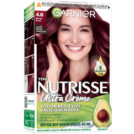 Garnier Nutrisse Ultra Creme - Kalıcı Krem Boya No: 4.6 Şarap Kızılı - Garnier