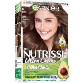 Garnier Nutrisse Ultra Creme - Kalıcı Krem Boya No: 6 Koyu Karamel - Garnier