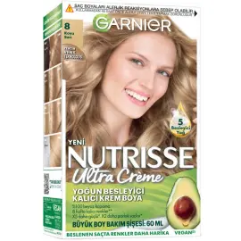 Garnier Nutrisse Ultra Creme - Kalıcı Krem Boya No: 8 Koyu Sarı - 1