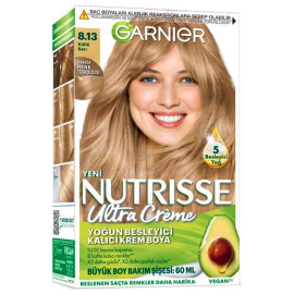 Garnier Nutrisse Ultra Creme - Kalıcı Krem Boya No: 8.13 Küllü Sarı - Garnier