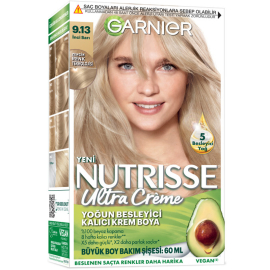Garnier Nutrisse Ultra Creme - Kalıcı Krem Boya No: 9.13 İnce Sarı - Garnier