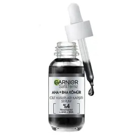 Garnier Saf Temiz AHA + BHA Kömür - Cilt Kusurlarına Karşı Serum 30ml - Garnier