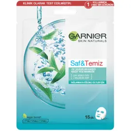 Garnier Saf Temiz Cilt Kusurları Karşıtı Kağıt Yüz Maskesi - Garnier