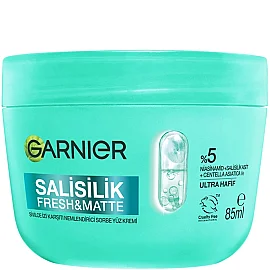 Garnier Salisilik Fresh & Matte - Sivilce Karşıtı Nemlendirici Sorbe Yüz Kremi 85ml - Garnier