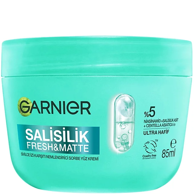 Garnier Salisilik Fresh & Matte - Sivilce Karşıtı Nemlendirici Sorbe Yüz Kremi 85ml - 1