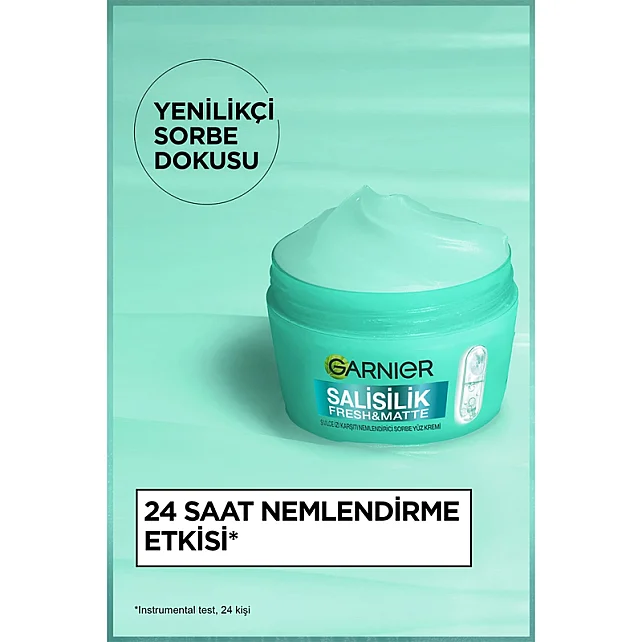 Garnier Salisilik Fresh & Matte - Sivilce Karşıtı Nemlendirici Sorbe Yüz Kremi 85ml - 2