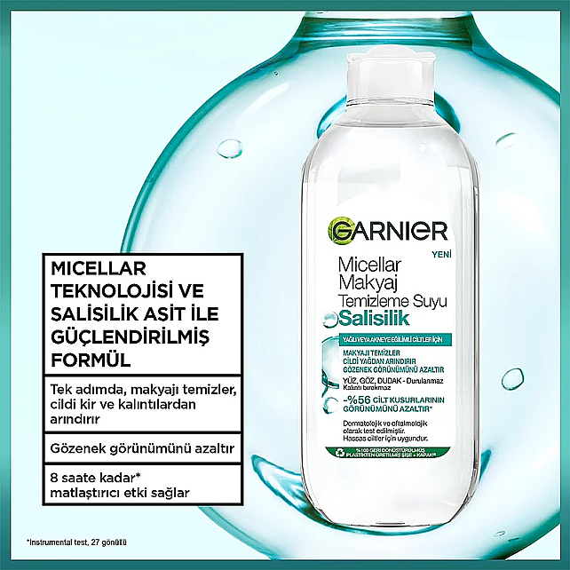 Garnier Salisilik Micellar Makyaj Temizleme Suyu 400ml - 2