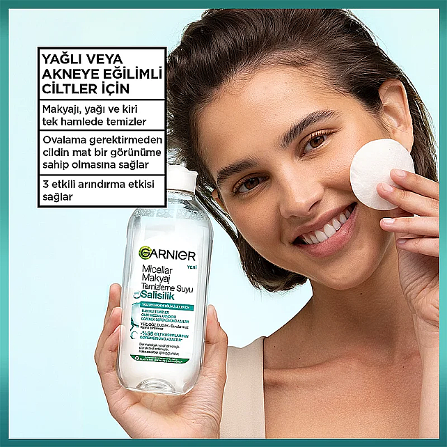 Garnier Salisilik Micellar Makyaj Temizleme Suyu 400ml - 3