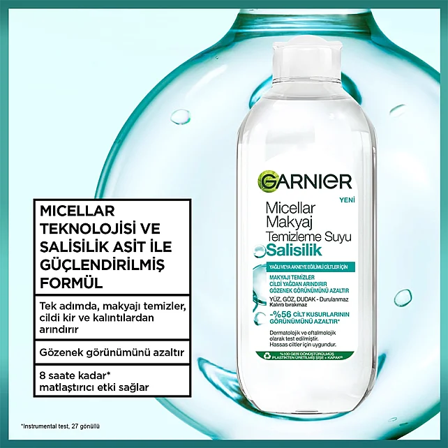 Garnier Salisilik Micellar Makyaj Temizleme Suyu 400ml - 2