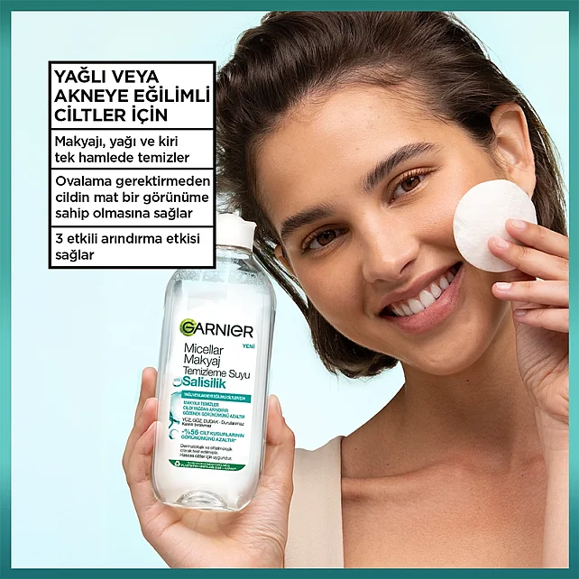 Garnier Salisilik Micellar Makyaj Temizleme Suyu 400ml - 3