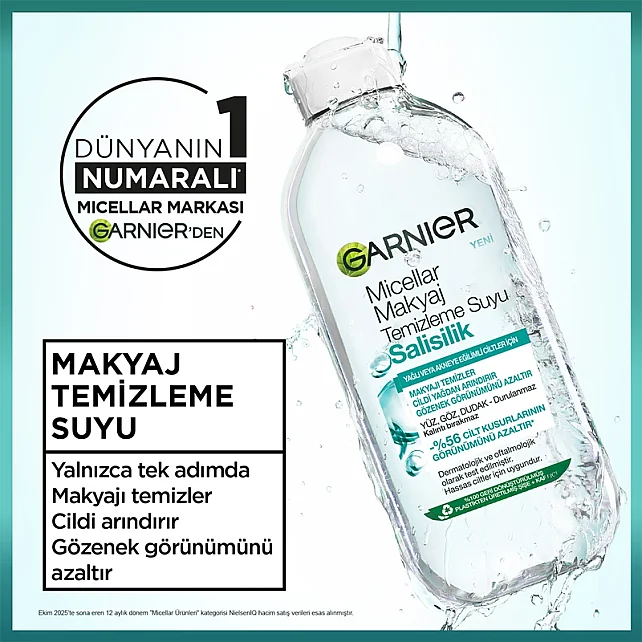 Garnier Salisilik Micellar Makyaj Temizleme Suyu 400ml - 6
