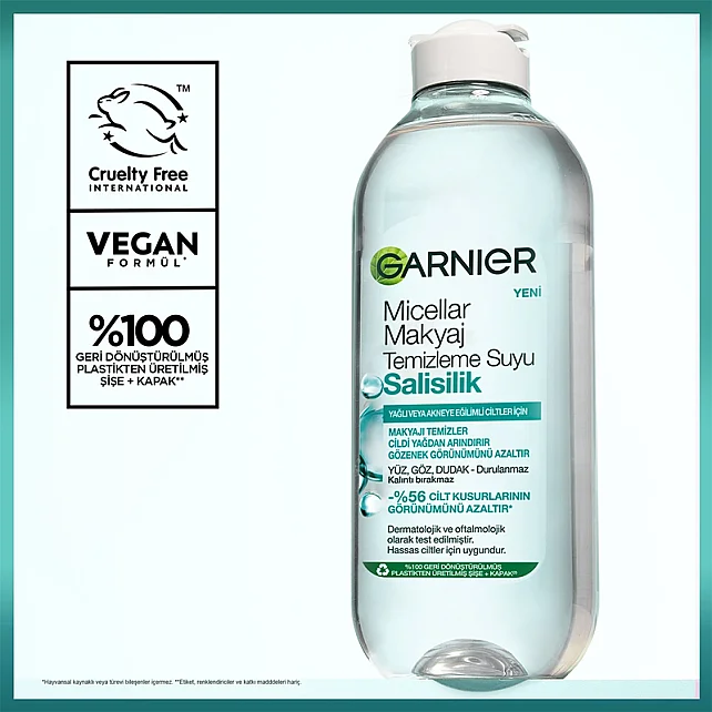 Garnier Salisilik Micellar Makyaj Temizleme Suyu 400ml - 7