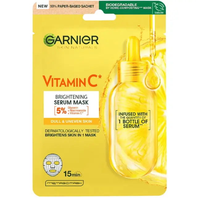 Garnier Taze Karışım C Vitamini Kağıt Yüz Maskesi 28gr - 1