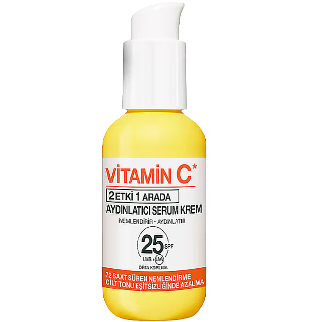 Garnier Vitamin C 2 Etki 1 Arada - SPF 25 Aydınlatıcı Serum Krem