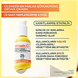 Garnier Vitamin C 2 Etki 1 Arada - SPF 25 Aydınlatıcı Serum Krem 50ml - 2