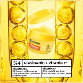 Garnier Vitamin C Fresh & Bright - Aydınlatıcı Etkili Nemlendirici Yüz Kremi 85ml - 2