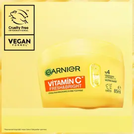 Garnier Vitamin C Fresh & Bright - Aydınlatıcı Etkili Nemlendirici Yüz Kremi 85ml - 3