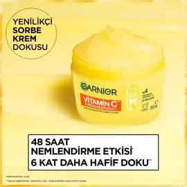 Garnier Vitamin C Fresh & Bright - Aydınlatıcı Etkili Nemlendirici Yüz Kremi 85ml - 4