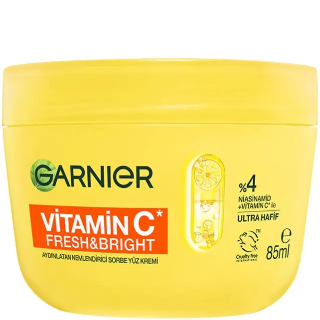 Garnier Vitamin C Fresh & Bright - Aydınlatıcı Etkili Nemlendirici Yüz Kremi 85ml - 1
