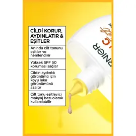 Garnier Vitamin C Wonder Tint SPF 50 + 3 Etki 1 Arada Renkli Nemlendirici Orta Ton 40ml - 4