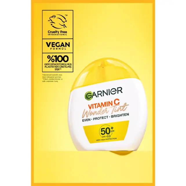 Garnier Vitamin C Wonder Tint SPF 50 + 3 Etki 1 Arada Renkli Nemlendirici Orta Ton 40ml - 7