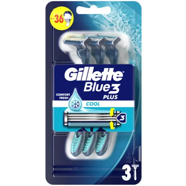 Gillette Blue3 Cool Kullan At Tıraş Bıçağı 3'lü - 1