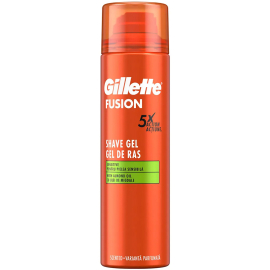 Gillette Fusion 5x Action Shave Gel Whith Almond Oil - Tıraş Jeli 75ml - Gillette