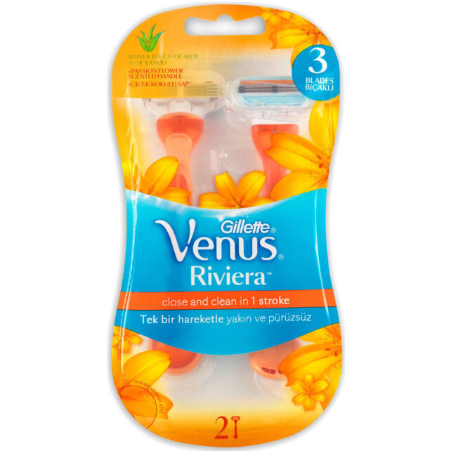 Gillette Venus Riviera Kadın Tıraş Bıçağı 2'li - 1