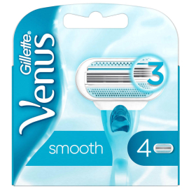 Gillette Venus Smooth - Kadın Tıraş Bıcağı Yedek 4'lü - Gillette