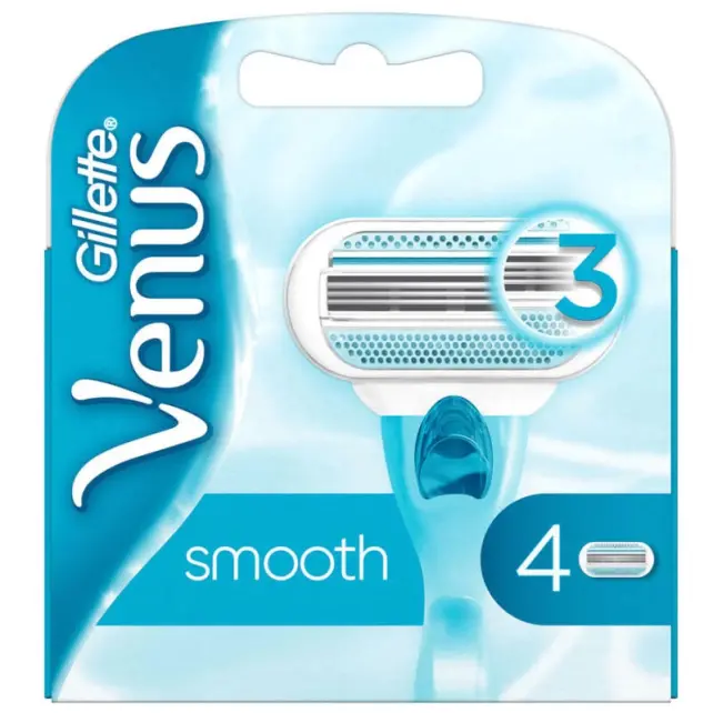 Gillette Venus Smooth - Kadın Tıraş Bıcağı Yedek 4'lü - 1