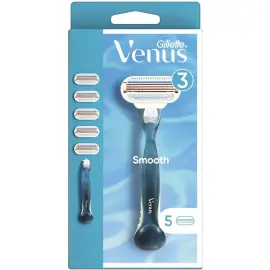 Gillette Venus Smooth - Kadın Tıraş Makinası 5 Adet - Gillette