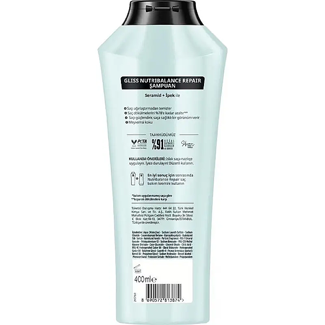 Gliss Nutribalance Repair Dökülme Karşıtı Şampuan 400ml - 2
