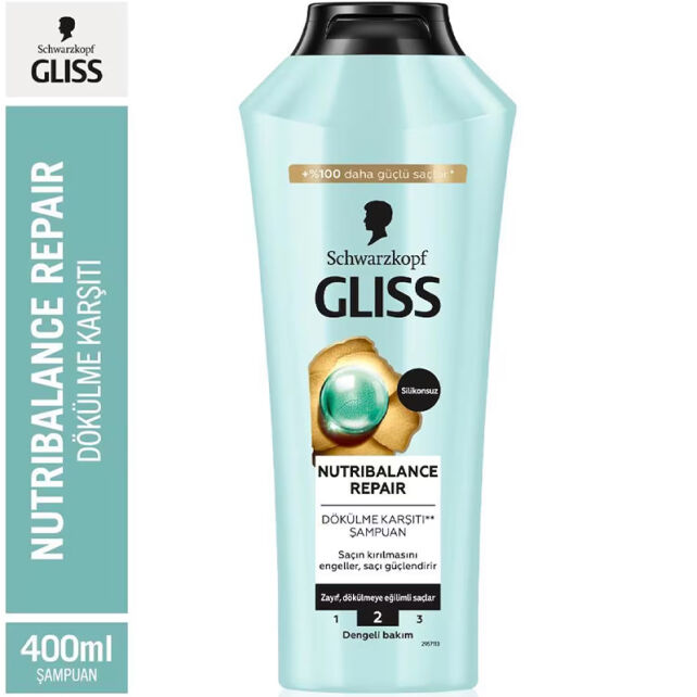 Gliss Nutribalance Repair Dökülme Karşıtı Şampuan 400ml - 3