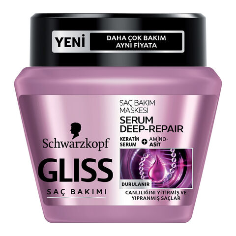 Gliss Serum Deep Repair Saç Bakım Maskesi 300ml Gliss Serum Deep Repair Saç Bakım Maskesi 300ml