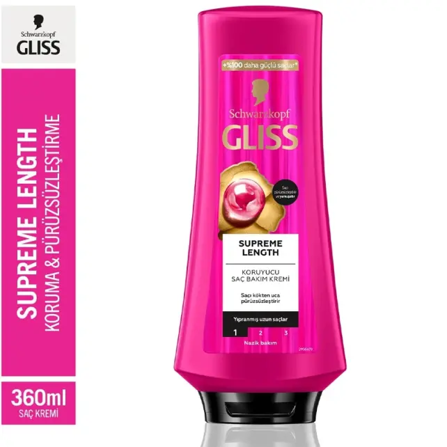 Gliss Supreme Length - Saç Kremi 360ml - 3