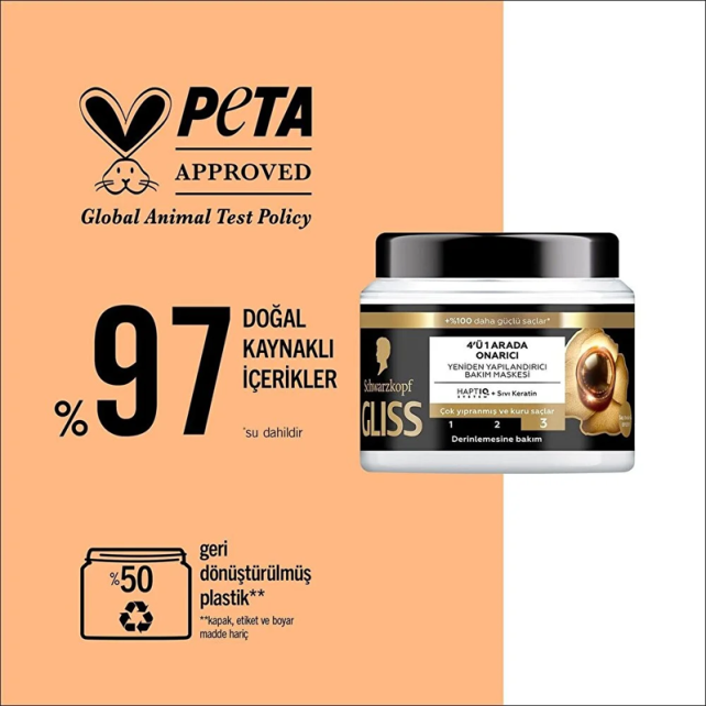 Gliss Ultimate Repair - Güçlendirici Saç Bakım Şampuanı 400ml - 8