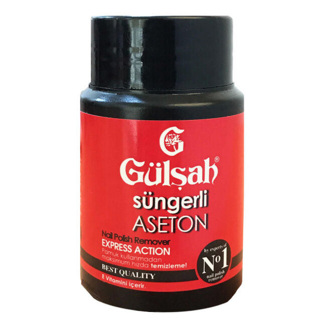 Gülşah Express Nails - Süngerli Aseton 70ml Gülşah Express Nails - Süngerli Aseton 70ml