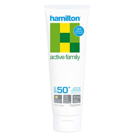 Hamilton Active Family Lotion SPF50+ Aile için Güneş Koruyucu Losyon 110g Hamilton Active Family Lotion SPF50+ Aile için Güneş Koruyucu Losyon 110g
