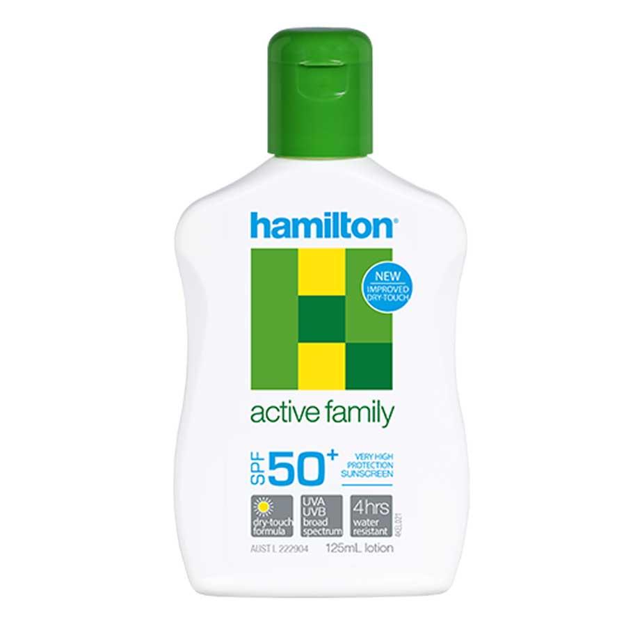 Hamilton Active Family SPF50+ Güneş Koruyucu Losyon 125ml Hamilton Active Family SPF50+ Güneş Koruyucu Losyon 125ml