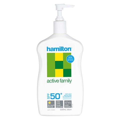 Hamilton Active Family SPF50+ Güneş Koruyucu Losyon 500ml Hamilton Active Family SPF50+ Güneş Koruyucu Losyon 500ml
