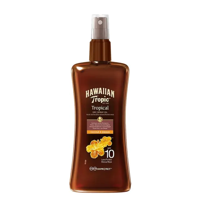 Hawaiian Tropic Dry Spray Oil SPF 10 - Bronzlaştırıcı Güneş Yağı 200ml - 1