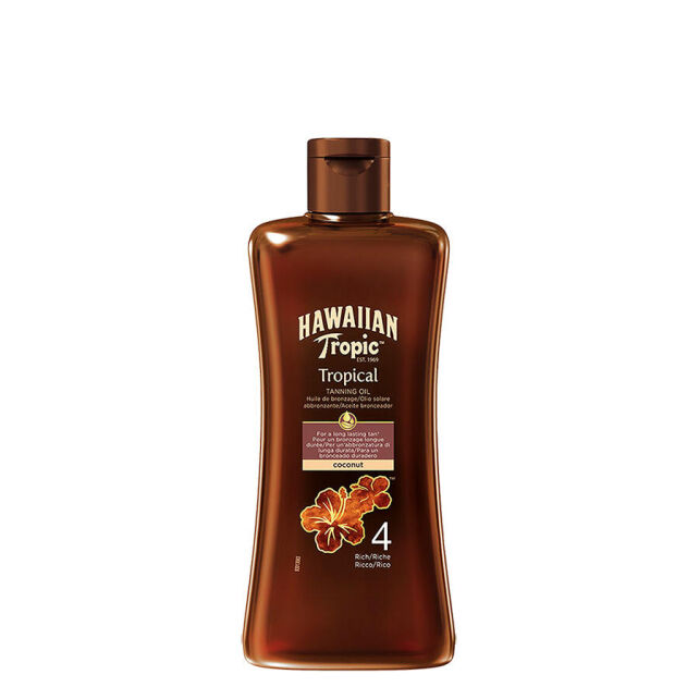 Hawaiian Tropic Tanning Oil SPF 4 - Bronzlaştırıcı Güneş Yağı 200ml Hawaiian Tropic Tanning Oil SPF 4 - Bronzlaştırıcı Güneş Yağı 200ml