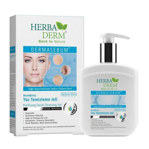 Herba Derm Purifiting Facial Cleansing Gel - Yüz Temizleme Jeli250ml Herba Derm Purifiting Facial Cleansing Gel - Yüz Temizleme Jeli250ml