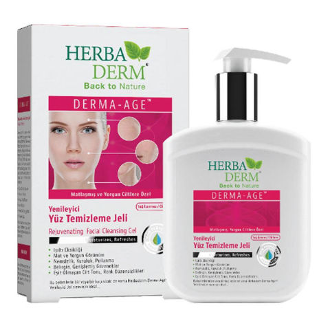 Herba Derm Rejuvenating Facial Cleansing Gel -Yüz Temizleme Jeli 250ml Herba Derm Rejuvenating Facial Cleansing Gel -Yüz Temizleme Jeli 250ml