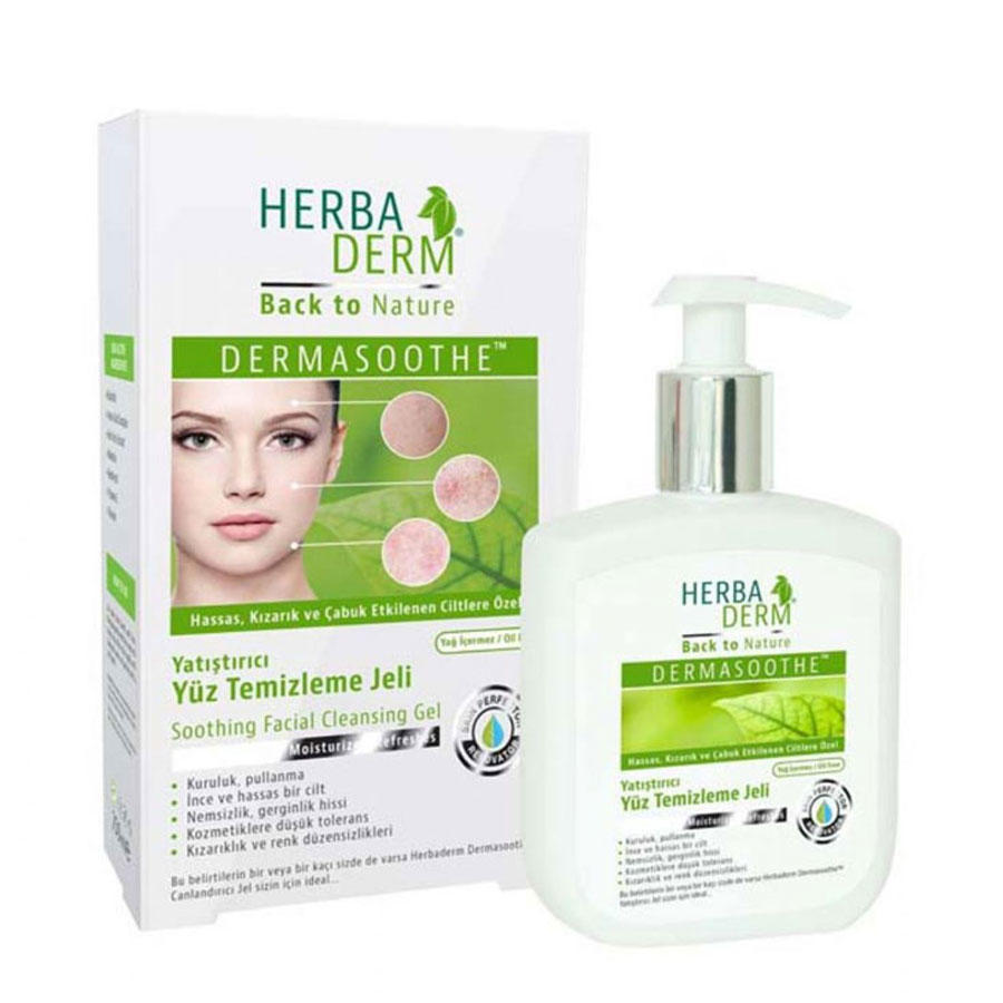Herba Derm Soothing Facial Cleansing Gel - Yüz Temizleme Jeli 250ml Herba Derm Soothing Facial Cleansing Gel - Yüz Temizleme Jeli 250ml