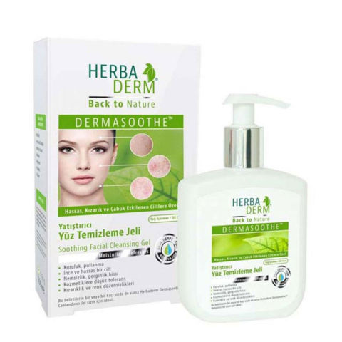 Herba Derm Soothing Facial Cleansing Gel - Yüz Temizleme Jeli 250ml Herba Derm Soothing Facial Cleansing Gel - Yüz Temizleme Jeli 250ml
